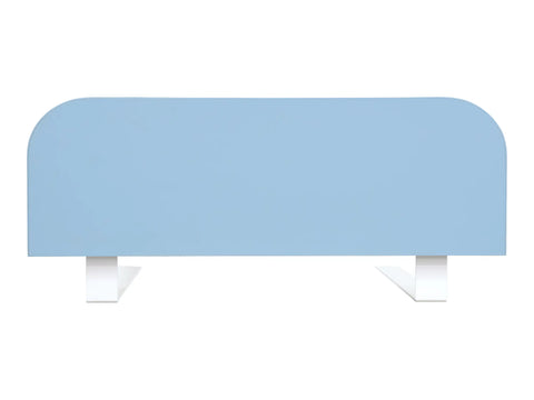 Barrière de lit, protection anti-évasion - bleu, bleu clair - couchage sûr pour les enfants - hauteur réglable - facile à monter