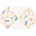 Mousseline dinosaures de Zoe´s sur fond beige