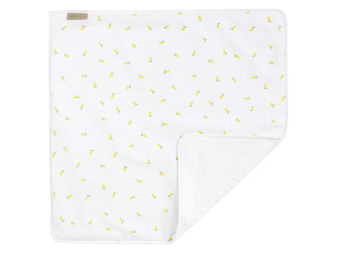Matelas à langer mousseline jaune citrons
