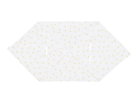 Couverture bébé pour siège bébé été mousseline jaune citrons