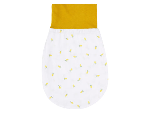 Sac barboteuse printemps été mousseline jaune citrons