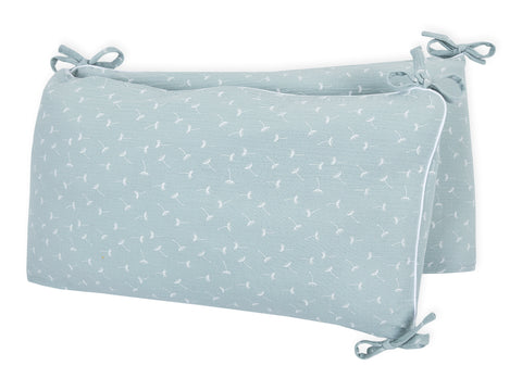 Tour de lit mousseline pissenlit menthe