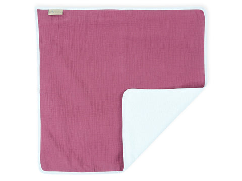 Matelas à langer en mousseline violette