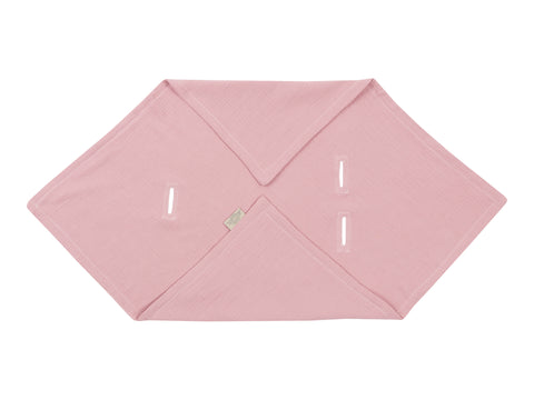 Babydecke für Babyschale Sommer Musselin rosa