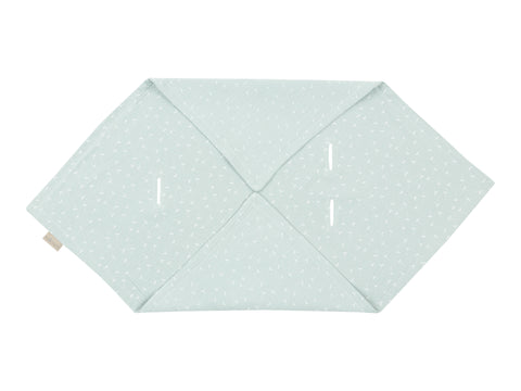 Couverture bébé pour siège bébé été mousseline menthe pissenlits