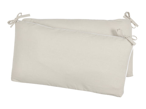 Tour de lit lin marron naturel