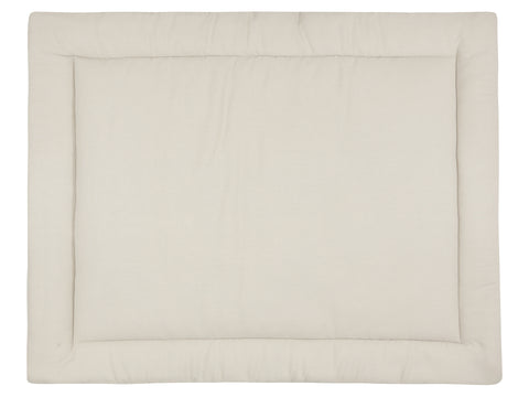 Tapis de jeu lin marron naturel