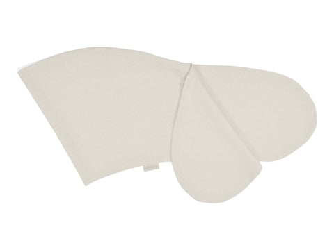 Housse de coussin d'allaitement lin marron naturel