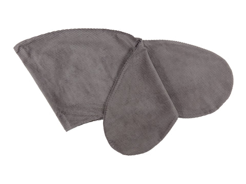 Housse de coussin d'allaitement cordon large cordon gris