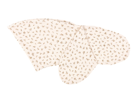 Housse de coussin d'allaitement mousseline branches marron