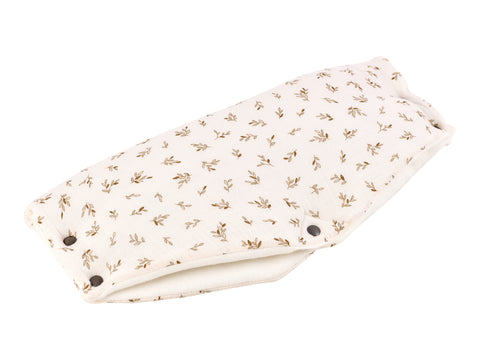 Manchon de poussette brindilles de mousseline marron
