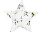 Farbe oder Motiv: Zweige Grün Rot auf Weiß