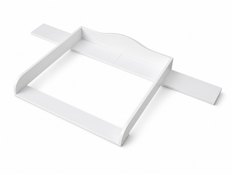 Plan à langer blanc adapté à la commode HEMNES de 160 cm de large avec panneau
