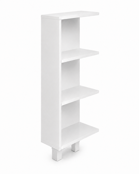 Étagère de rangement blanche adaptée pour HEMNES 108 cm avec deux grands pieds réglables