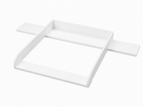 Plan à langer blanc compatible avec la commode GULLABERG 168 cm avec panneaux latéraux de recouvrement