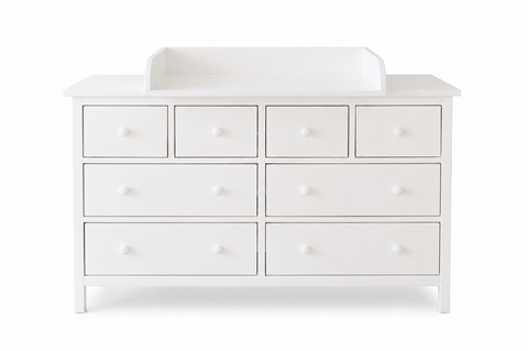 Plan à langer blanc compatible avec la commode GULLABERG 168 cm avec panneaux latéraux de recouvrement