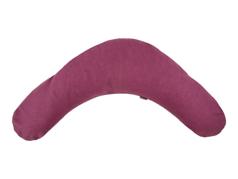 Coussin d'allaitement de qualité lin magenta foncé