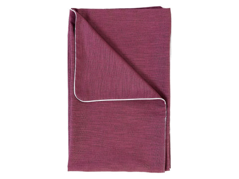 Couverture bébé lin magenta foncé