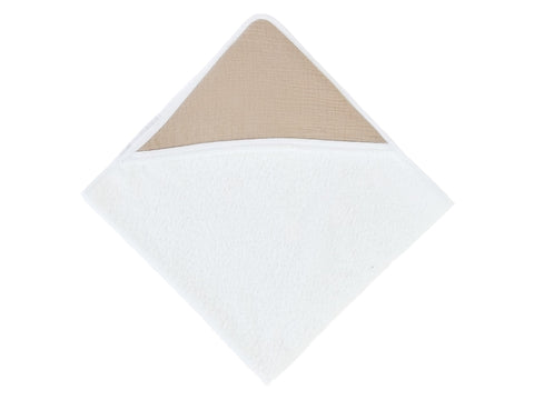 Cape de bain mousseline beige