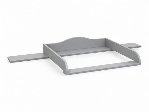 Plan à langer blanc adapté à la commode HEMNES de 160 cm de large avec panneau