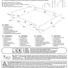 Die KraftKids Montageanleitung für den Wickelaufsatz weiß zum Quer-Wickeln passend für breite und schmale HEMNES Kommode enthält beschriftete Teile, Schritt-für-Schritt-Diagramme, Maße, mehrsprachige Anleitungen, Sicherheitshinweise und Kontaktinformationen.