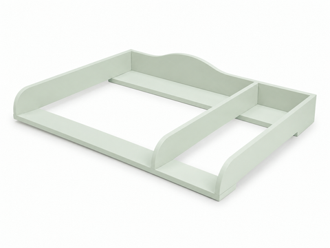 KraftKids plateau à langer XXL vert pastel extra large 108 cm avec compartiment séparé pour HEMNES largeur 108 cm