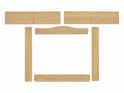 Plan à langer pour commode ANKARUDDEN à 6 tiroirs et 2 tiroirs intérieurs – imitation chêne – surface à langer 78 × 78 cm