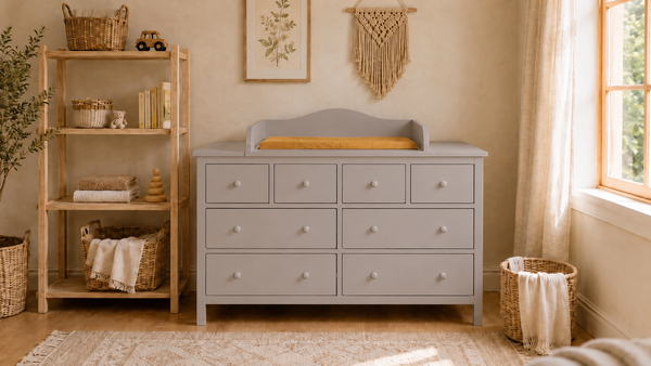 Plateau à langer gris compatible avec commode GULLABERG 168 cm avec panneaux latéraux de recouvrement (copie)