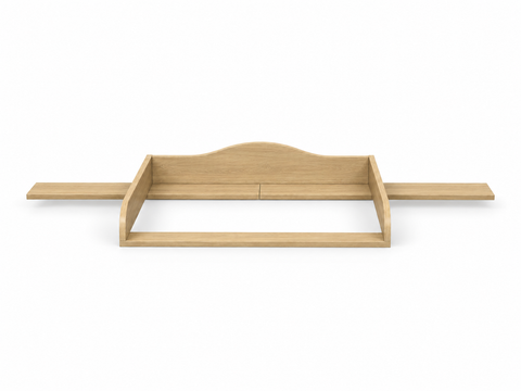 Plan à langer pour commode ANKARUDDEN à 6 tiroirs et 2 tiroirs intérieurs – imitation chêne – surface à langer 78 × 78 cm