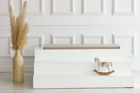 Coussin de siège pour Ikea KALLAX 2, 3 et 4 cases en mousseline beige