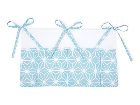 Housse de couette strass blanc sur bleu pastel