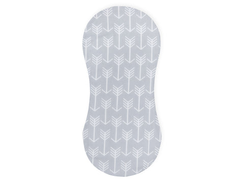 Burp Cloth Flèches blanches sur gris