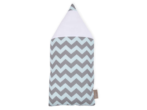 Crayon chiffon Chevron gris clair et menthe