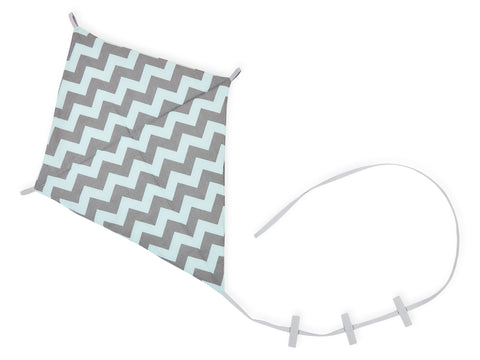 Air dragon chevron gris clair et menthe