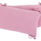 Die KraftKids Bettumrandung Nestchen Musselin rosa ist eine rosafarbene rechteckige Bettumrandung aus 100% Baumwolle, mit Stoffbändern, strukturiertem Stoff und weicher Polsterung für zusätzlichen Komfort und Schutz im Babybett.