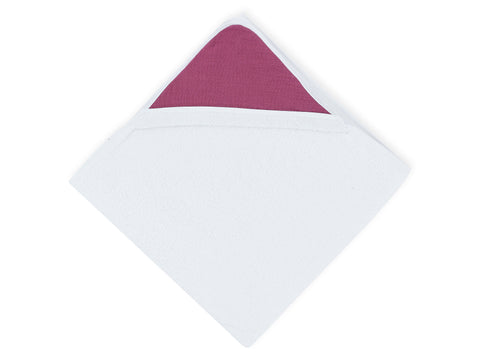 Serviette à capuche mousseline violet