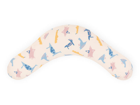 qualitäts Stillkissen Musselin Zoe´s Dinosaurier auf Beige