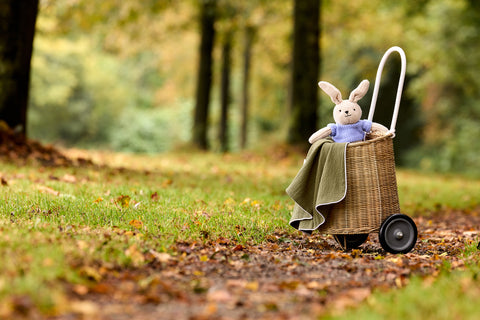 Babydecke Doppelkrepp Grün Herbstgrün