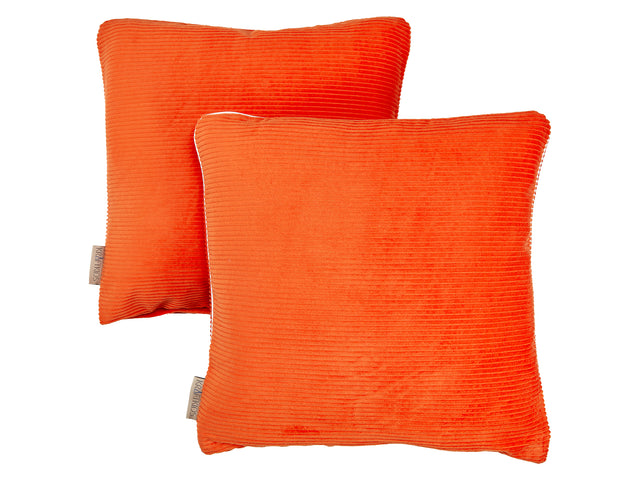 Taie d'oreiller cordon large cordon orange pur orange