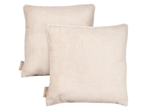 Taie d'oreiller cordon large cordon beige taupe